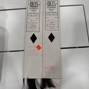 Silamide Waxed Hand Sewing Thread - Black